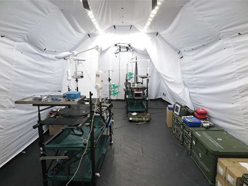 空中部署救援中心(LLRZ)，任务2，以帐篷为基础，内部视图