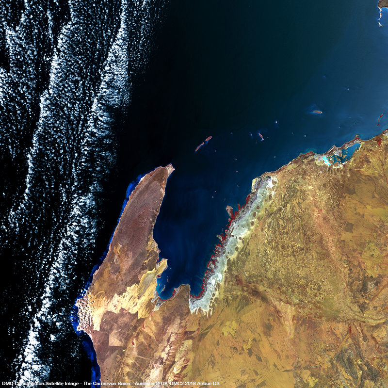 DMC星座卫星图像 -  Carnarvon盆地，一个关键的蛭源
