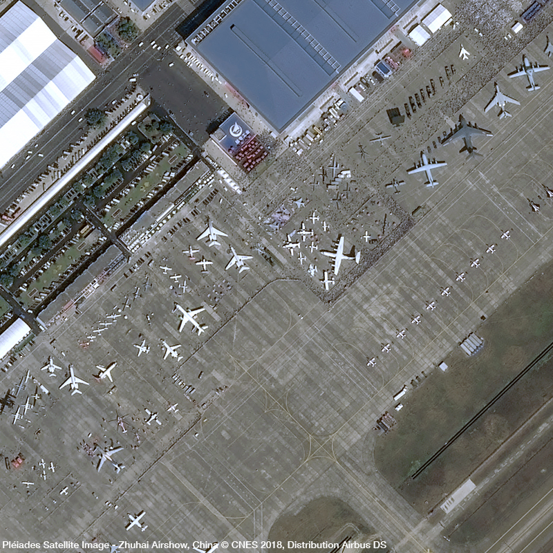 Pléiades卫星图像 -  2018年珠海航空公司，中国