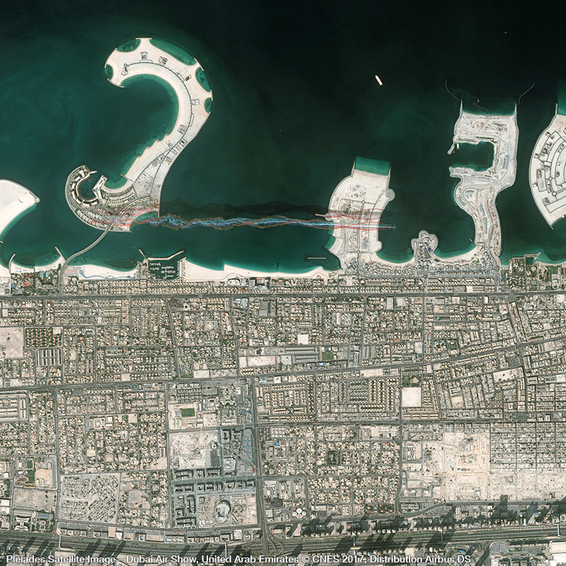 Pléiades卫星图像 - 迪拜航空展