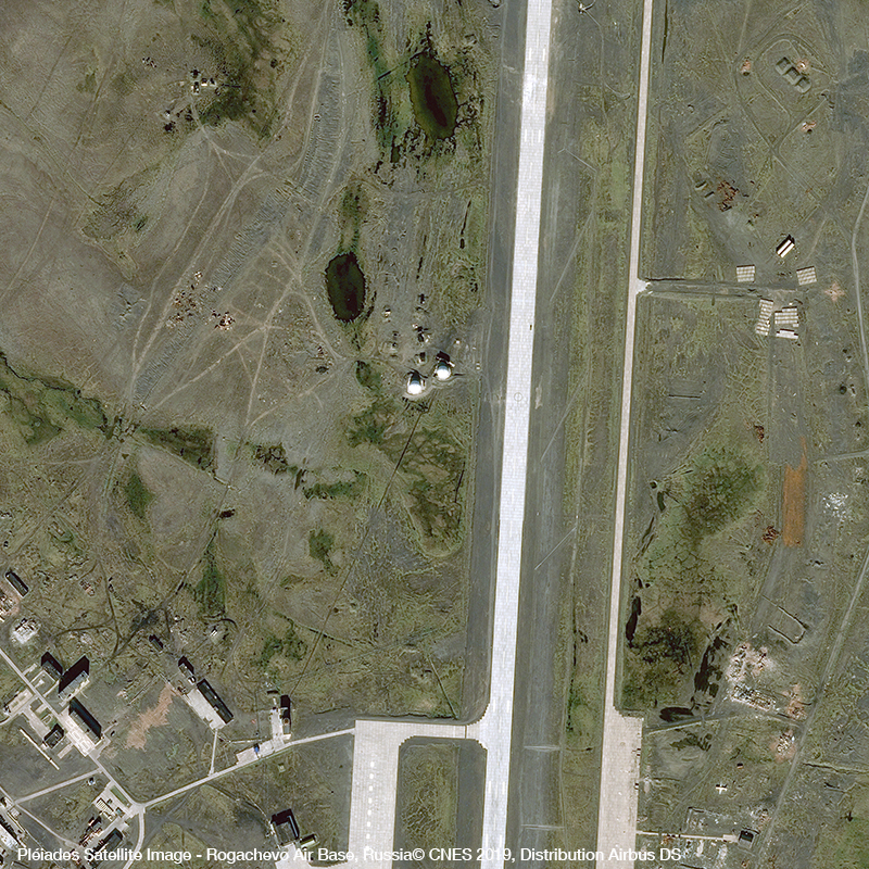 Pléiades卫星图像 -  Rogachevo Air Base，俄罗斯