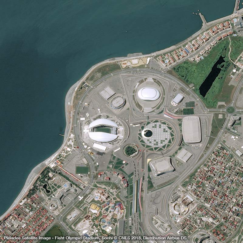 Pléiades卫星图像-菲什特奥林匹克体育场