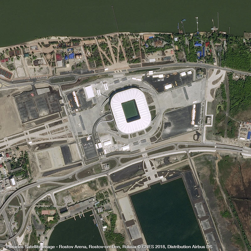 Pléiades卫星图像-罗斯托夫体育场