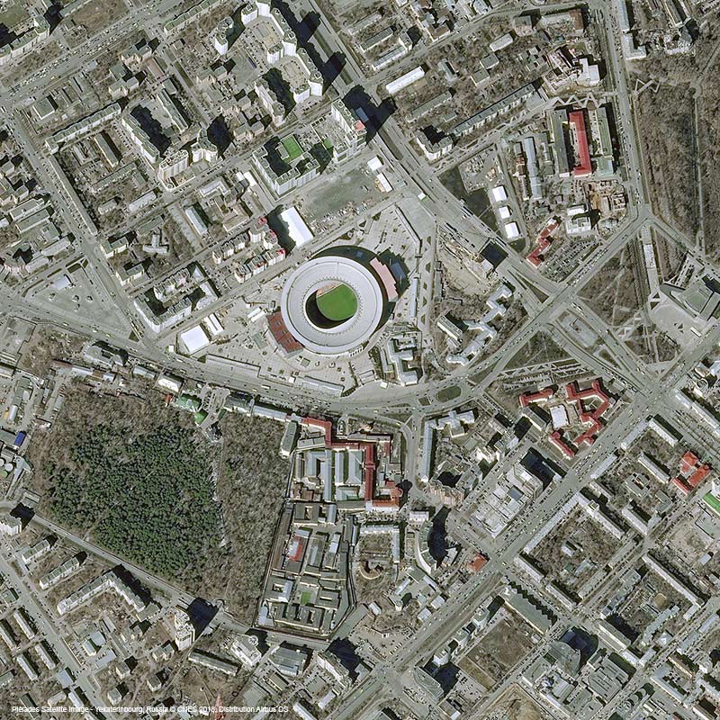 Pléiades卫星图像-中央体育场
