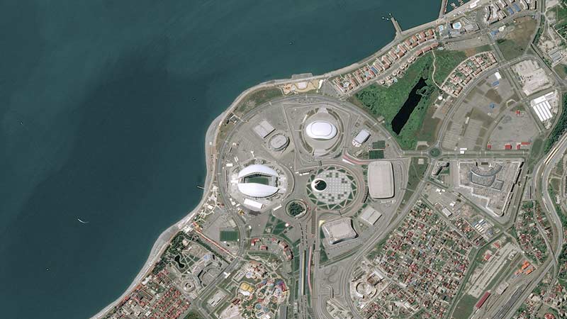 Pléiades卫星图像-索契奥林匹克体育场