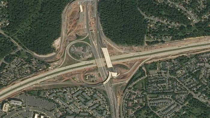 卫星图像Oneatlas华盛顿大桥